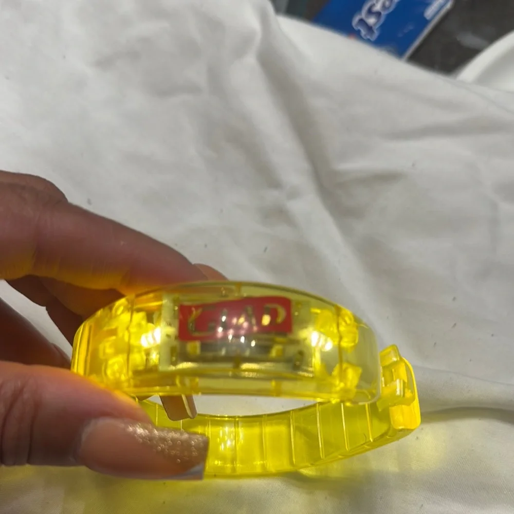 Yellow LED Wearable Wristband